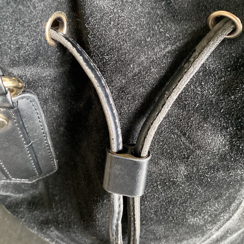 Suede Drawstring Bag - Picture 2 of 13